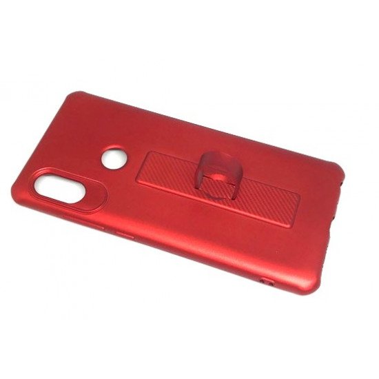 Capa De Silicone Motomo Con Anillo De Dedo Para Xiaomi Redmi Note 5 Pro Rojo